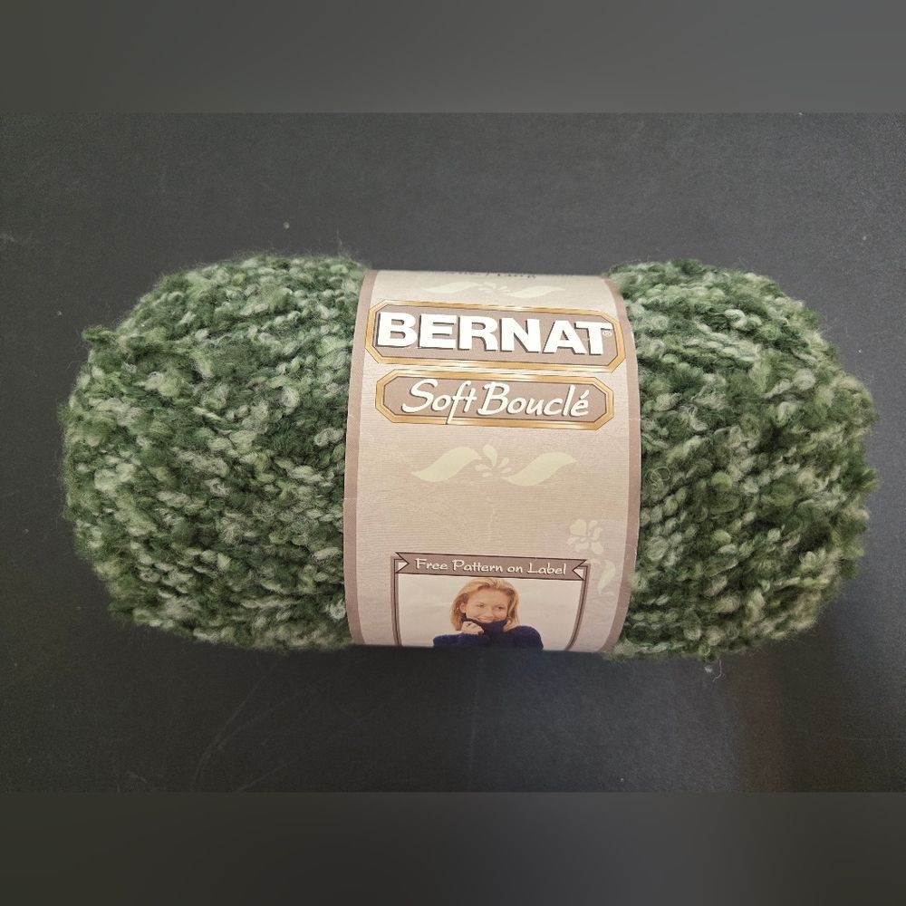 Bernat Soft Bouclé Yarn - Green 26947